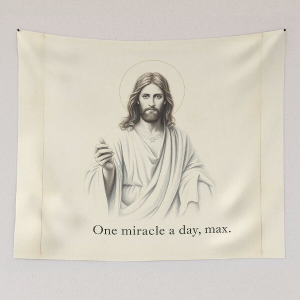 Item preview, ONE MIRACLE A DAY, MAX! JESUS designed and sold by InFaithWeTrust.