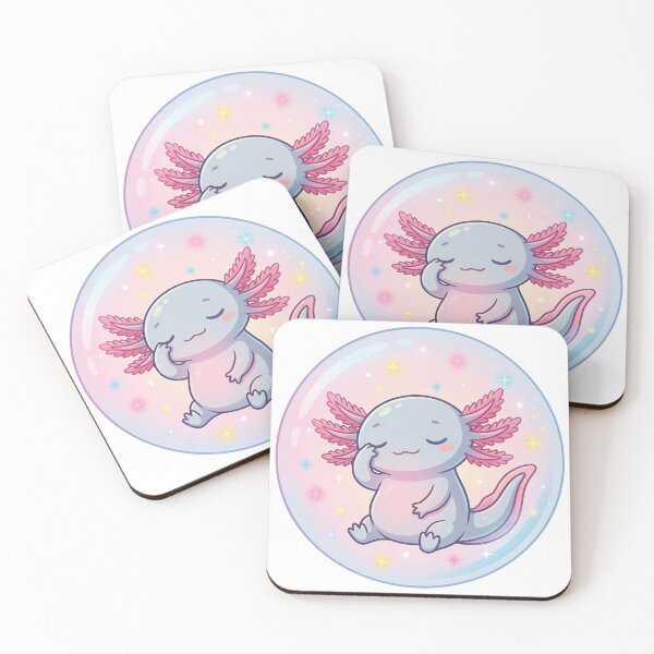 Item preview, Drowsy Axolotl Sticker designed and sold by homybear.
