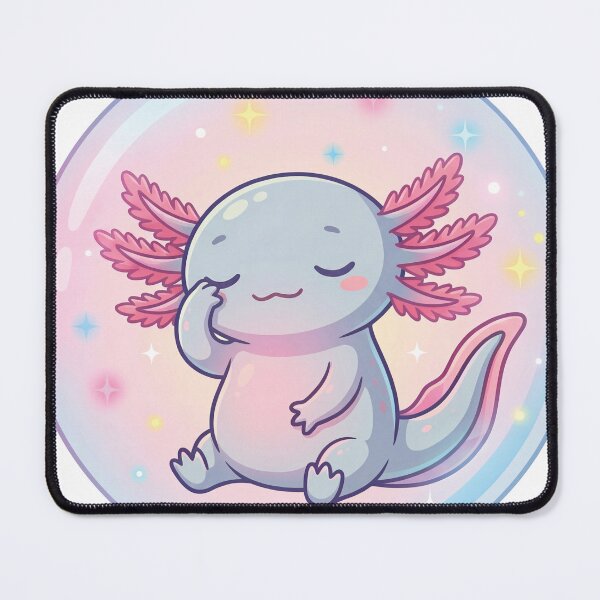Item preview, Drowsy Axolotl Sticker designed and sold by homybear.