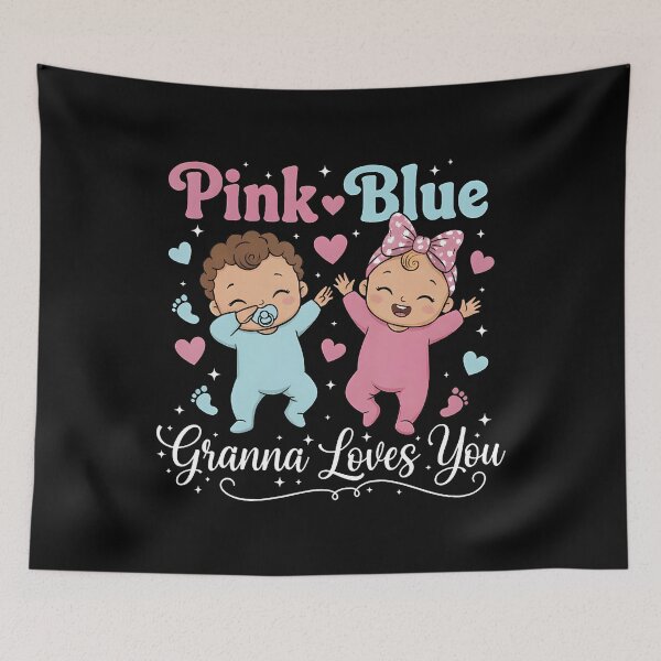 Item preview, Pink Or Blue Granna Loves You Baby Gender Reveal designed and sold by TerryAnnie.