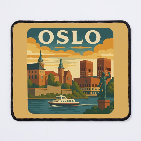 Item preview, Oslo Travel Souvenir Sticker designed and sold by rogue-design.