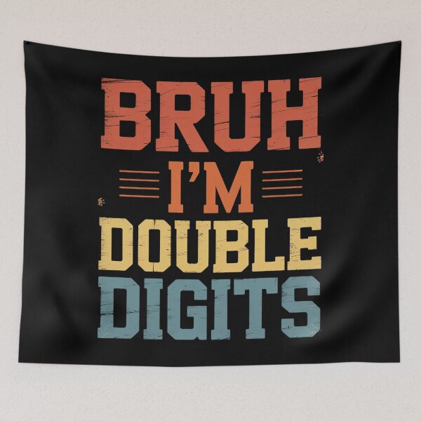 Item preview, Bruh I'M Double Digits 10Th Birthday designed and sold by DianaStantzo.