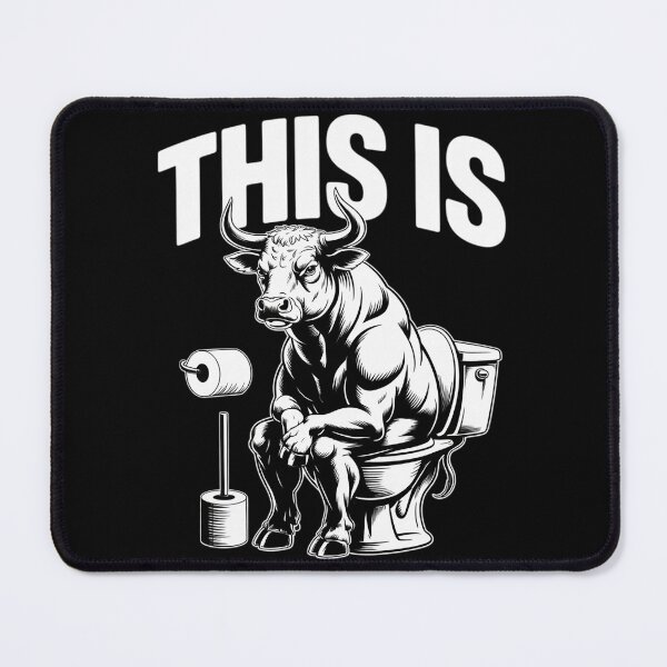 Item preview, This Is Bullsht Funny Cow Sitting On A Toilet Funny Gag4 designed and sold by MyzoToyota.