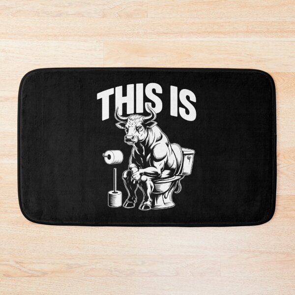Item preview, This Is Bullsht Funny Cow Sitting On A Toilet Funny Gag4  designed and sold by MyzoToyota.