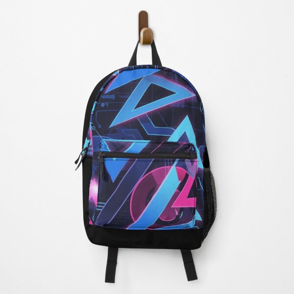 Item preview, Synthwave Neon Geometric Pattern | Vaporwave Retro 80s Cyberpunk Triangles designed and sold by Giuly’s world.