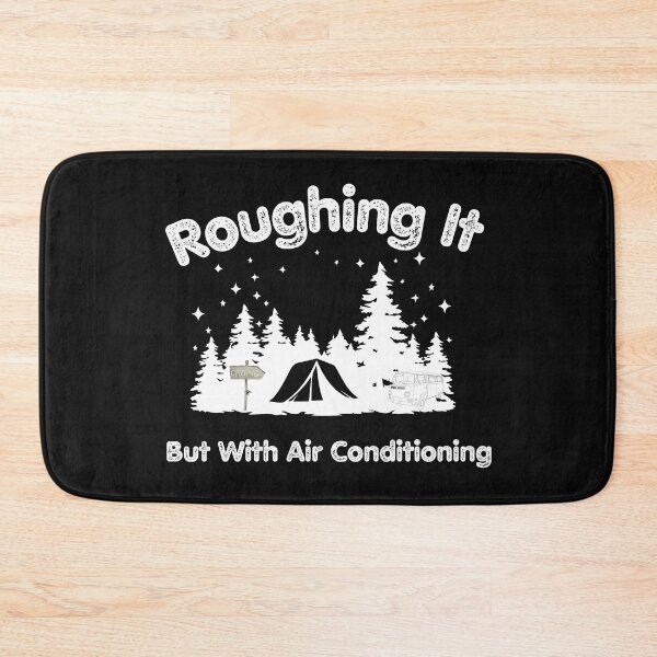 Item preview, Roughing It But With Air Conditioning Shirt, Funny Camping Tee, Vintage Outdoors Humor T-Shirt, Retro Adventure Shirt designed and sold by Printsouf.