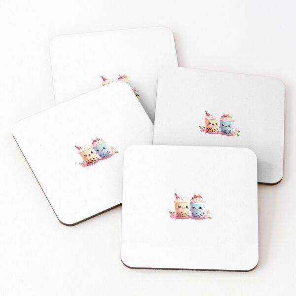 Item preview, Kawaii-style bubble tea cups with faces and different moods designed and sold by STICKERS FOR SALE NOW.