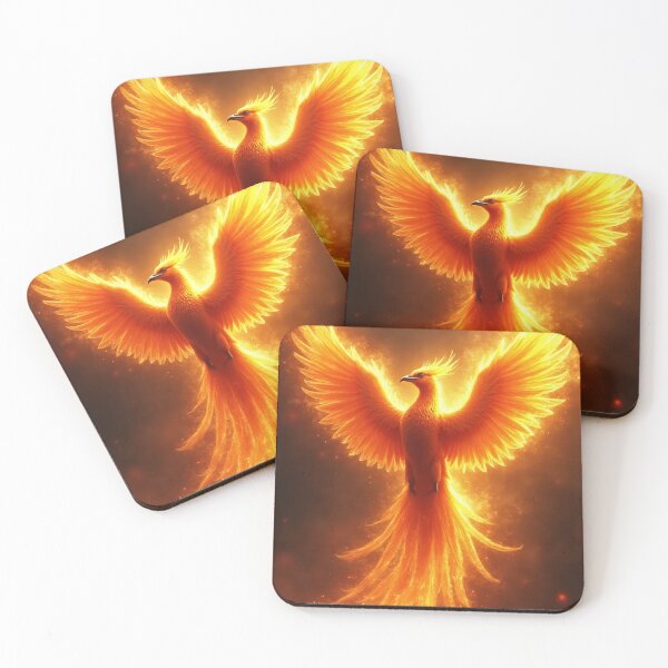 Item preview, Phoenix Rising in Fiery Aura – Rebirth & Energy Flame Art designed and sold by OhmAuraArt.