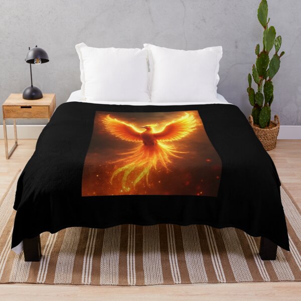 Item preview, Phoenix Rising in Fiery Aura – Rebirth & Energy Flame Art designed and sold by OhmAuraArt.