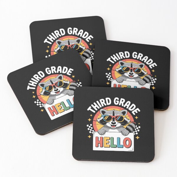 Item preview, Back To School Hello 3rd Grade Raccoon Third Grade  designed and sold by THagBlue.