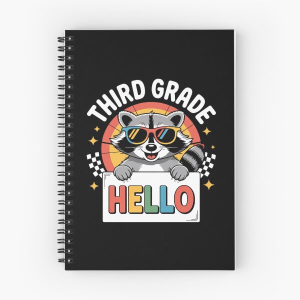 Item preview, Back To School Hello 3rd Grade Raccoon Third Grade  designed and sold by THagBlue.