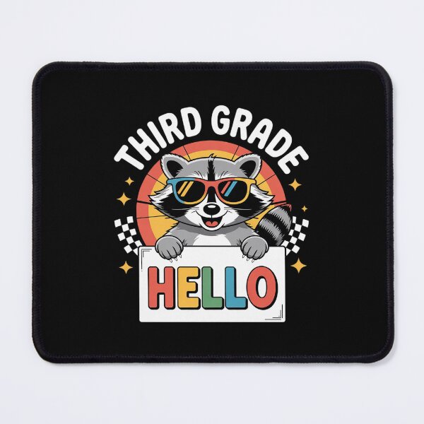 Item preview, Back To School Hello 3rd Grade Raccoon Third Grade  designed and sold by THagBlue.
