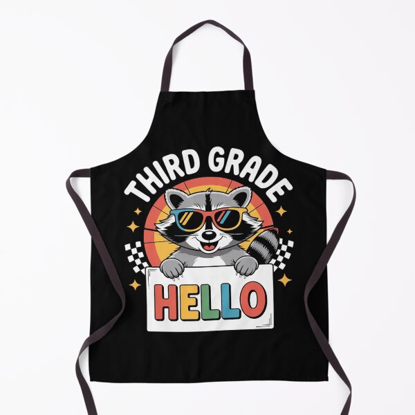 Item preview, Back To School Hello 3rd Grade Raccoon Third Grade designed and sold by THagBlue.