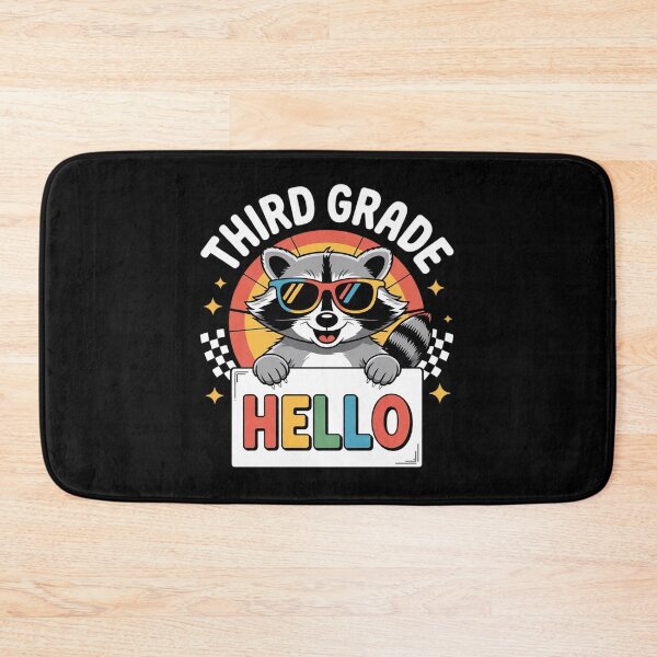 Item preview, Back To School Hello 3rd Grade Raccoon Third Grade  designed and sold by THagBlue.