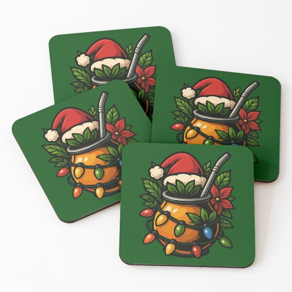 Item preview, Festive Yerba Mate Christmas Art designed and sold by MonkaDesigns.