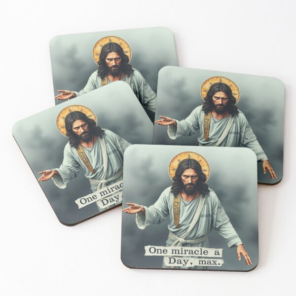 Item preview, ONE MIRACLE A DAY, MAX! JESUS Number 3 designed and sold by InFaithWeTrust.