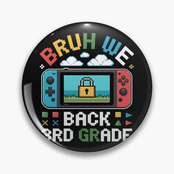 Item preview, Bruh We Back 3rd Graders Back to School Video Game Boys Kids  designed and sold by THagBlue.