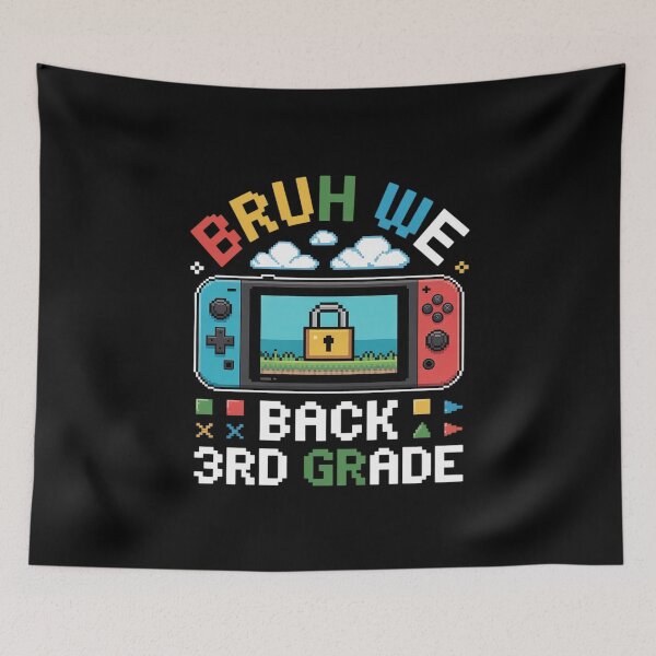 Item preview, Bruh We Back 3rd Graders Back to School Video Game Boys Kids  designed and sold by THagBlue.