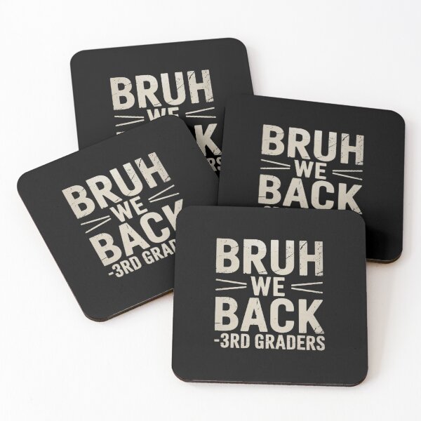 Item preview, Bruh We Back 3rd Graders First Day Of Third Grade Boys Kids  designed and sold by BeetleMalon.