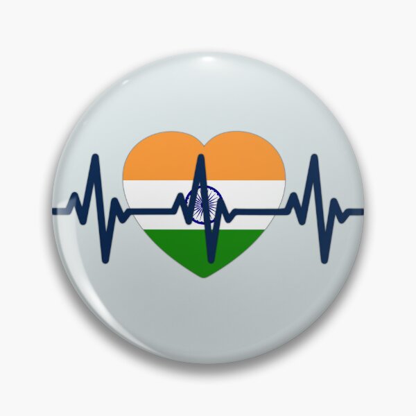 Item preview, Heartbeat of India – Patriotic Heart Design designed and sold by mashmosh.