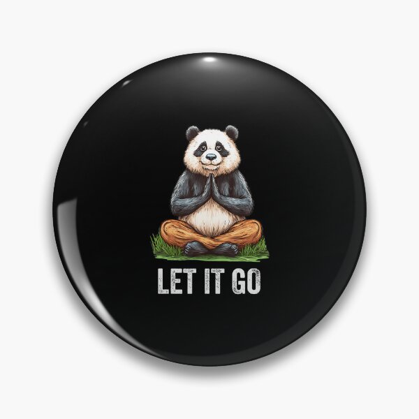 Item preview, Let It Go Panda Doing Yoga Meditation Zen designed and sold by TerryAnnie.