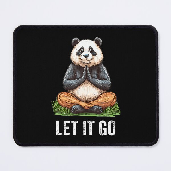 Item preview, Let It Go Panda Doing Yoga Meditation Zen designed and sold by TerryAnnie.
