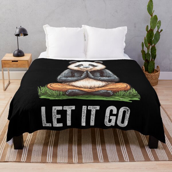 Item preview, Let It Go Panda Doing Yoga Meditation Zen designed and sold by TerryAnnie.