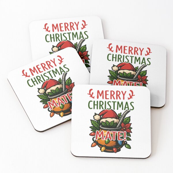 Item preview, Merry Christmas Mate - Yerba Mate Art designed and sold by MonkaDesigns.