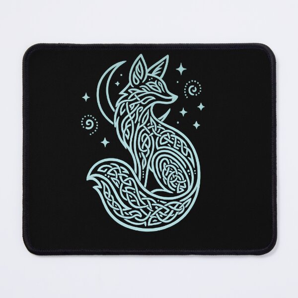 Item preview, Celtic Fox Glow — Mystical Knotwork Line Art designed and sold by HBR-Graphics.