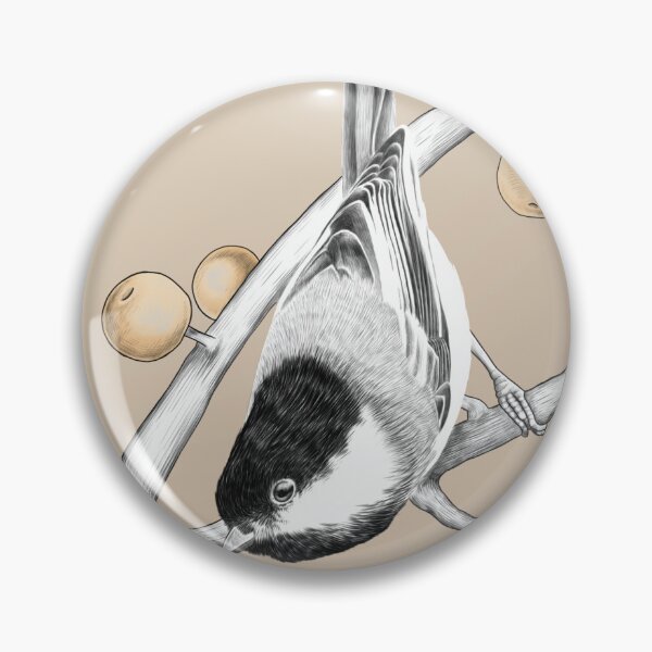 Item preview, Gentle Perch – Sand Tone Chickadee (Rectangle virsion) designed and sold by FatFoxStudio.