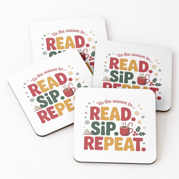 Item preview, Read Sip Repeat Holiday Reading designed and sold by MagicWander.