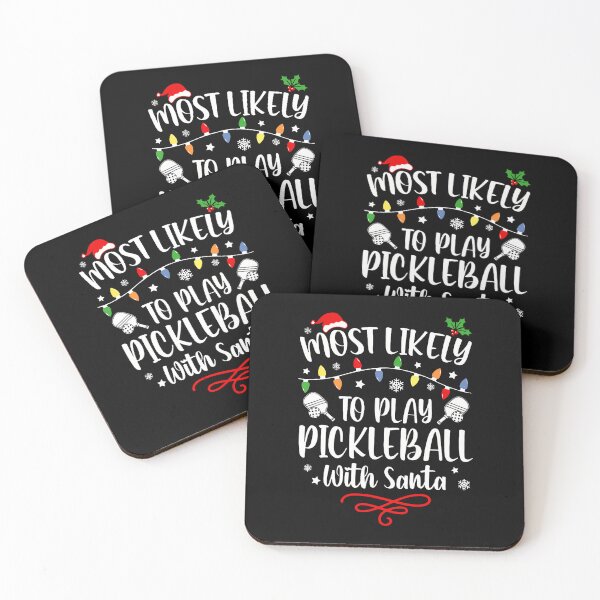 Item preview, Most Likely To Play Pickleball With Santa Family Christmas designed and sold by TerryAnnie.