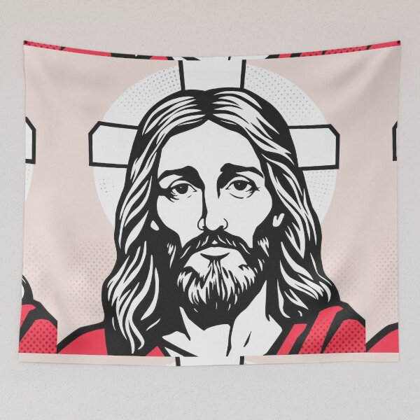 Item preview, MINIMALIST POP ART CHRIST designed and sold by InFaithWeTrust.