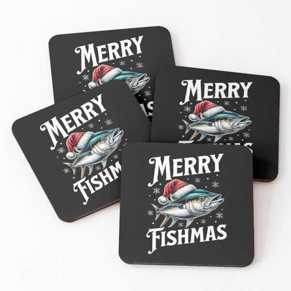 Item preview, Merry Fishmas Christmas Fishing Angler Fishermen Christmas designed and sold by JuneLisa1.