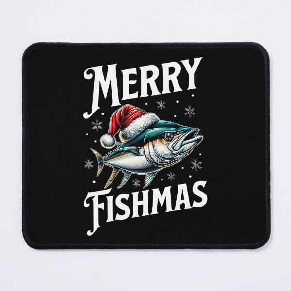 Item preview, Merry Fishmas Christmas Fishing Angler Fishermen Christmas designed and sold by JuneLisa1.