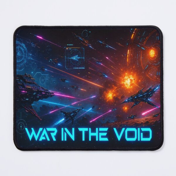 Item preview, War in the Void Space Battle Neon Sci Fi Design designed and sold by SplashTastic.