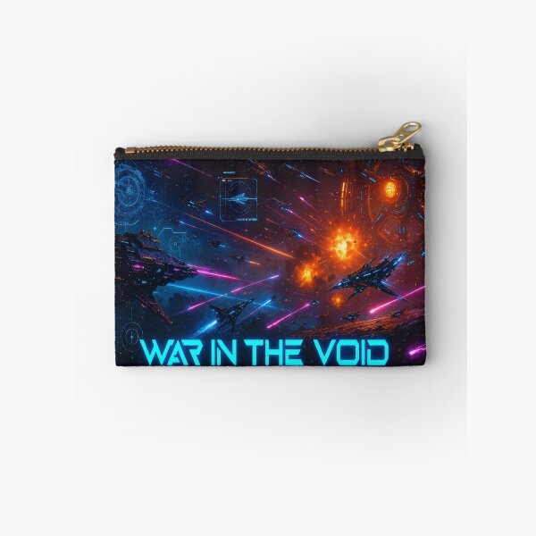Item preview, War in the Void Space Battle Neon Sci Fi Design designed and sold by SplashTastic.