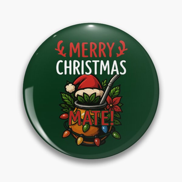 Item preview, Merry Christmas Mate - Festive Yerba Mate designed and sold by MonkaDesigns.