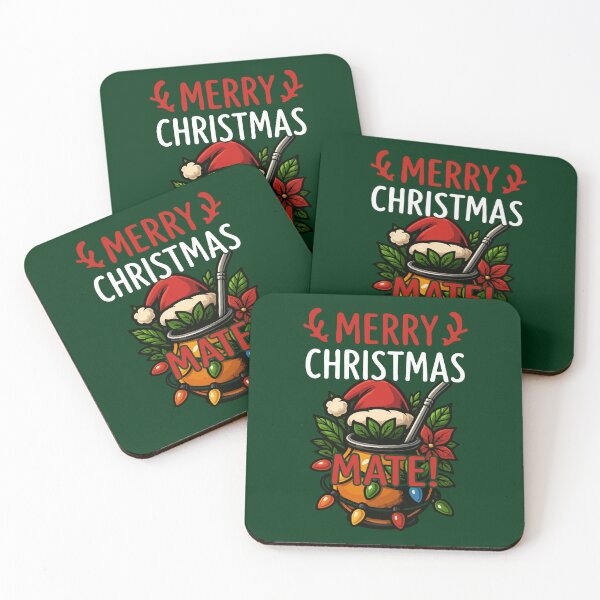 Item preview, Merry Christmas Mate - Festive Yerba Mate designed and sold by MonkaDesigns.