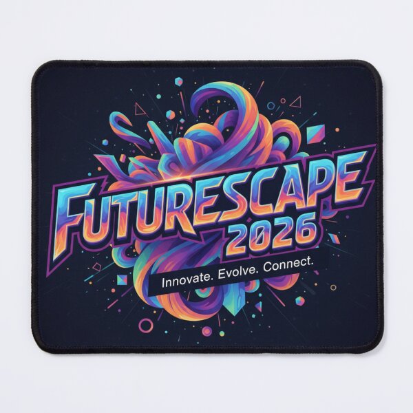Item preview, Modern Futurescape 2026 logo design with vibrant colors for innovate evolve connect branding campaign designed and sold by trendyart1112.