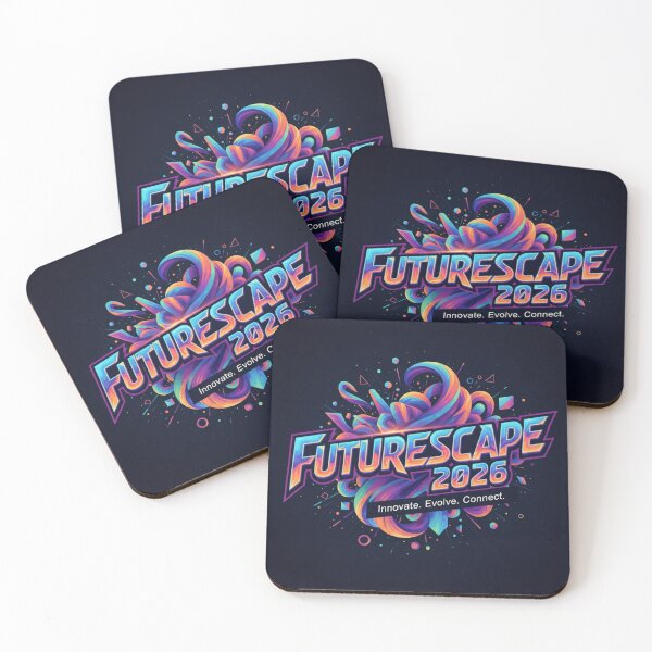 Item preview, Modern Futurescape 2026 logo design with vibrant colors for innovate evolve connect branding campaign designed and sold by trendyart1112.