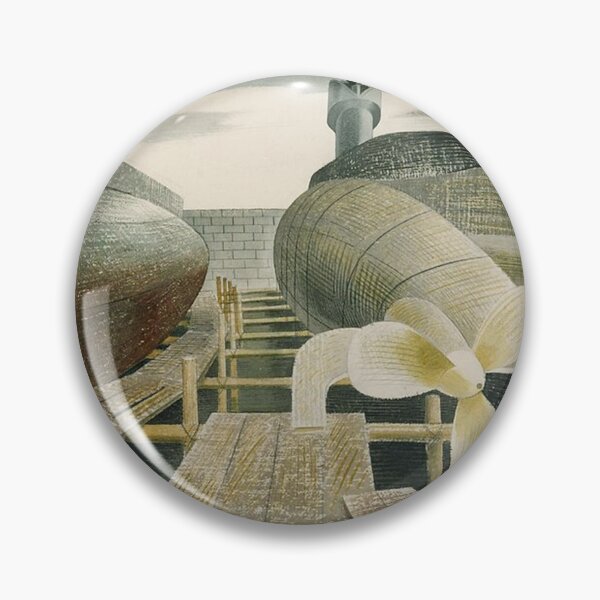 Item preview, Submarines in Dry Dock by Eric Ravillious designed and sold by tomorrowsart.