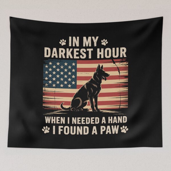 Item preview, Dogs In My Darkest Hour When I Needed A Hand I Found A Paw designed and sold by RayhendersonArt.