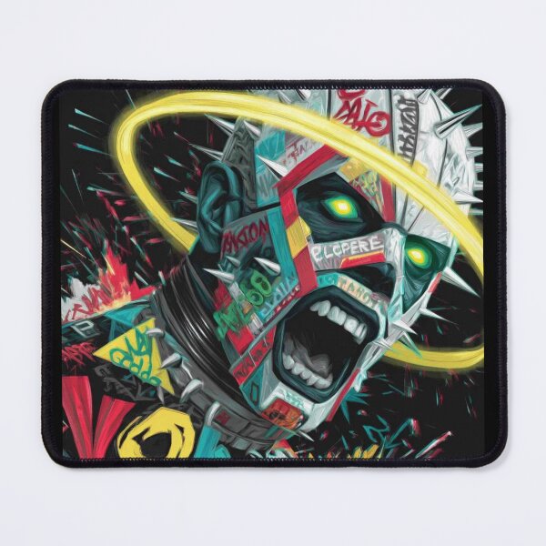 Item preview, GraffitX Chaos Oracle – Abstract Street Surreal Portrait Art designed and sold by Blackcanvas444.