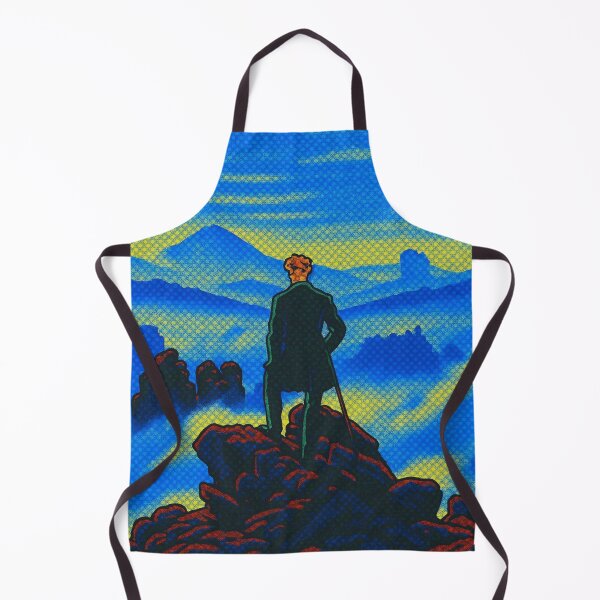 Item preview, Wanderer above the Sea of Fog - Pop Art Reimagining designed and sold by ThanksForToday.