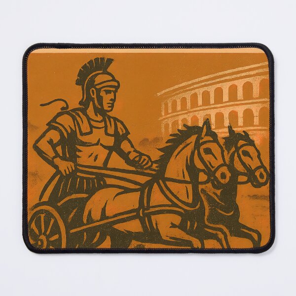 Item preview, Ancient Rome Chariot Racing Gladiator Design designed and sold by Retr0Tshirts.