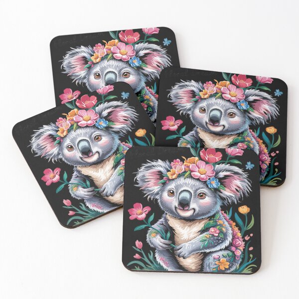 Item preview, Floral Aesthetic Koala Bear Lover Australian Koala  designed and sold by InspiredFoul.