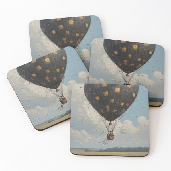 Item preview, Heart-shaped balloon over golden grain field designed and sold by Mianku | Für das Leben.