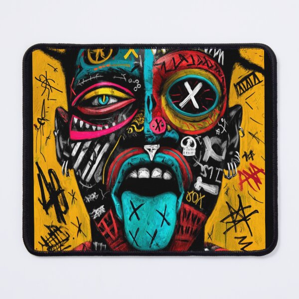 Item preview, GraffitX Chaos Oracle – Abstract Street Surreal Portrait Art designed and sold by Blackcanvas444.