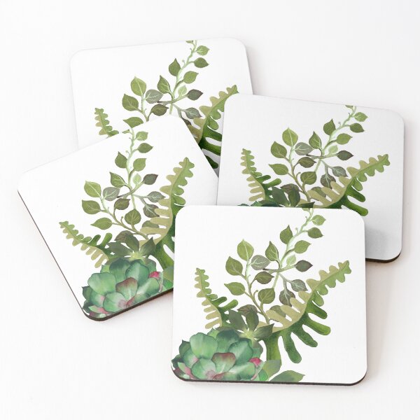 Item preview, Watercolor Succulent and Botanical Leaves designed and sold by stefaniaruggeri.illustrations.